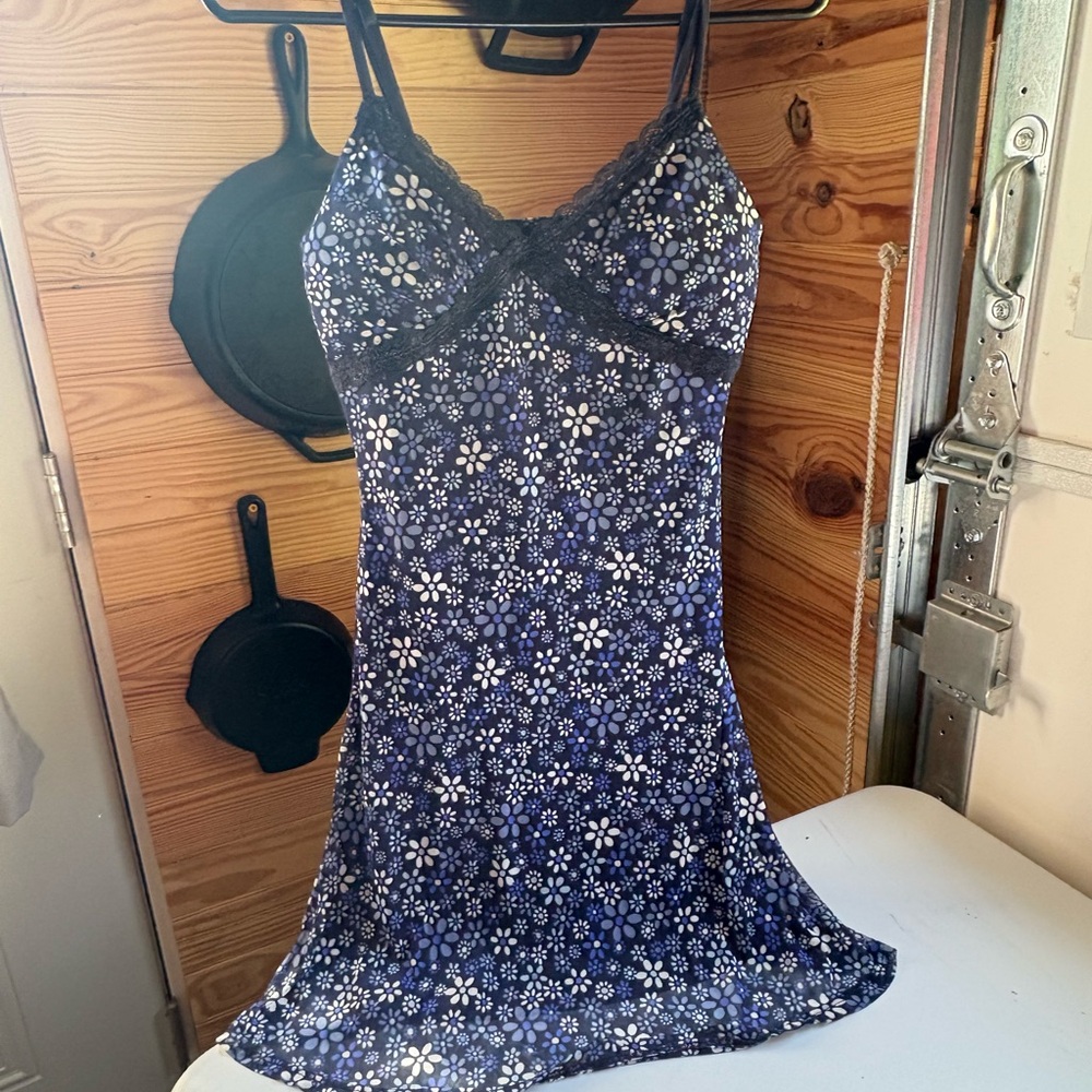 No Boundaries Blue and White Floral Dress